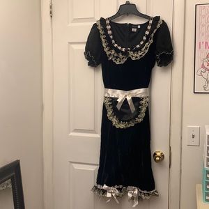 Vintage-aesthetic maid costume